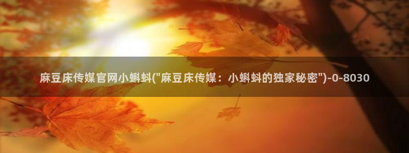 麻豆视频模板