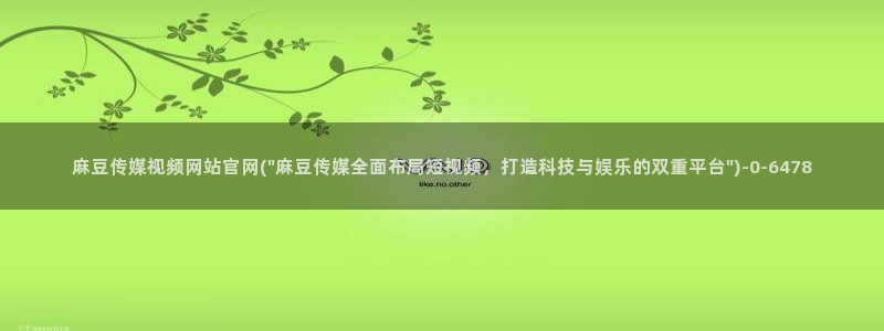 麻豆资料页